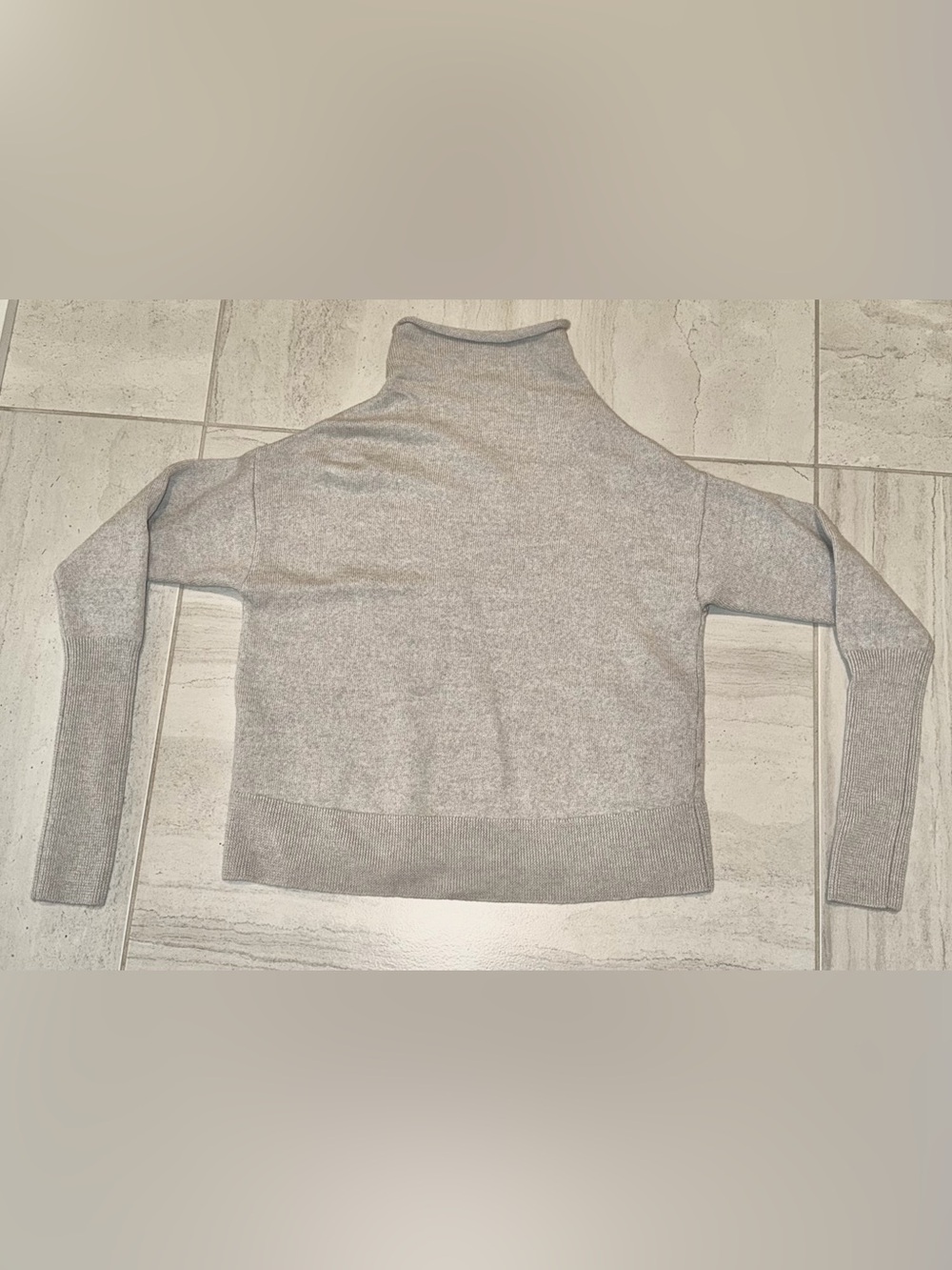 Wilfred Light Gray Mockneck Sweater